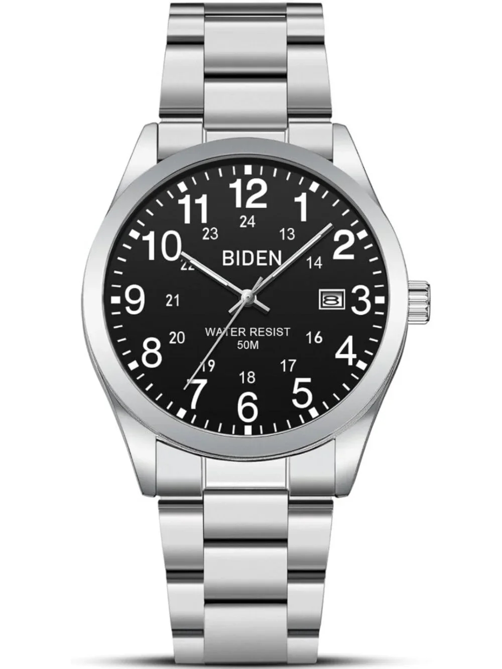 Stylish Waterproof Analog Quartz Watch for Men & Women | Easy Read Military Time